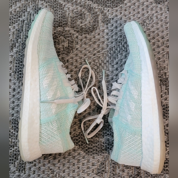 Adidas pure boost - mint green & grey sz 7 - Picture 4 of 5